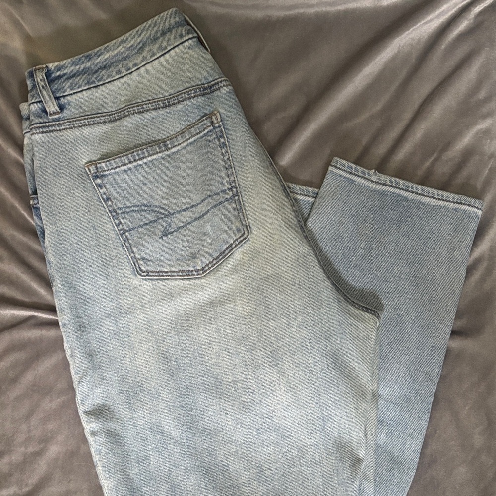 American Eagle Outfitters Light Blue Straight Jeans